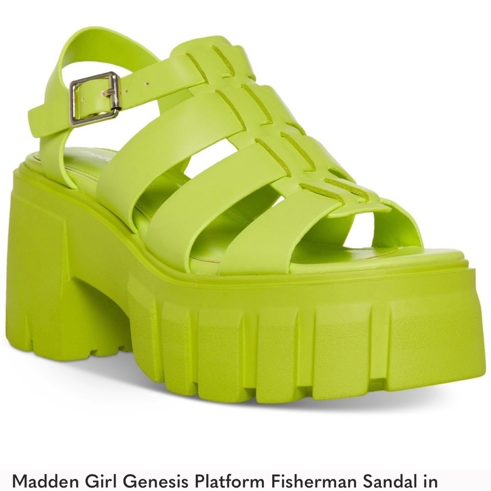 Madden girl genesis cage platform sandal